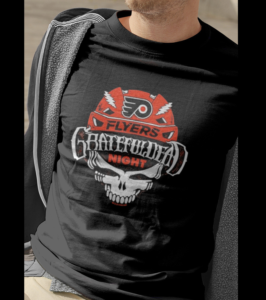 Philadelphia Flyers Grateful Dead Night NHL Collaboration T-Shirt