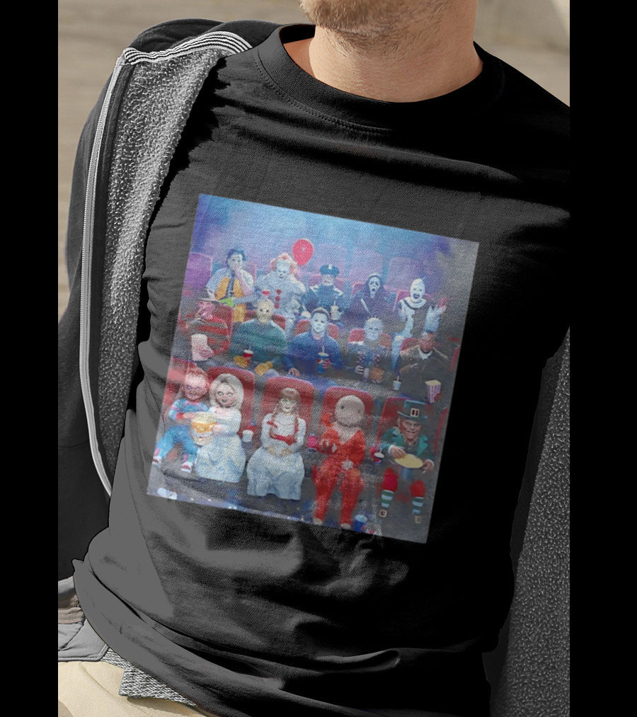 Scary Movie 6 Gathering Horror Characters Ing Together T-Shirt