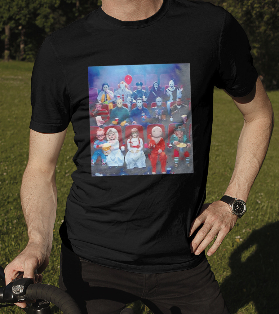Scary Movie 6 Gathering Horror Characters Ing Together T-Shirt