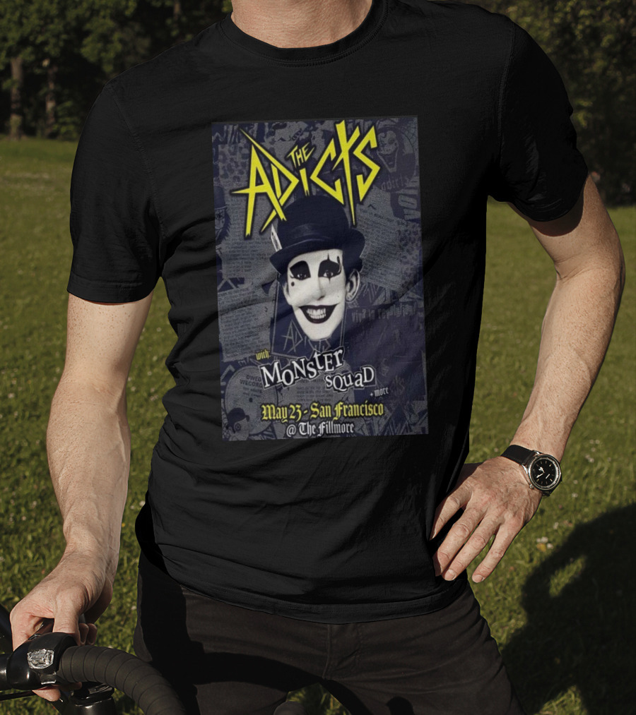 The Adicts Monster Squad San Francisco May 23 2026 Fillmore T-Shirt
