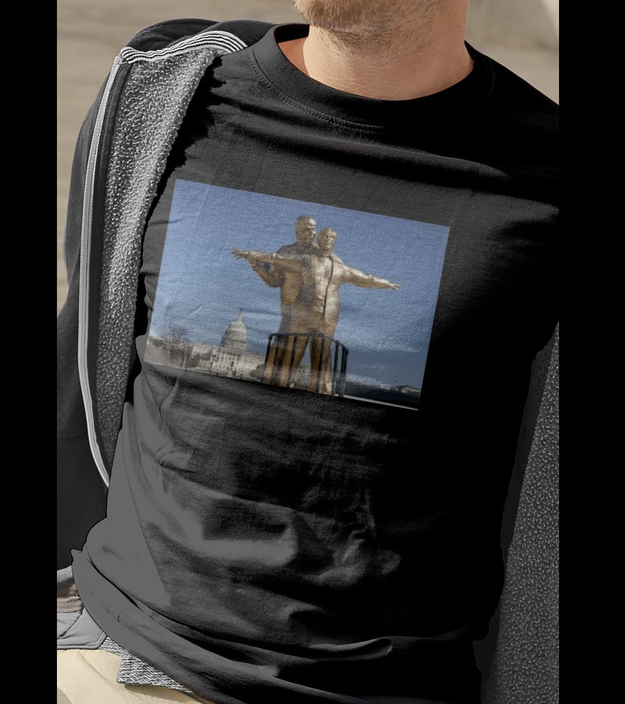 Top Trump Epstein Titanic Capitol Hill Statue T-Shirt