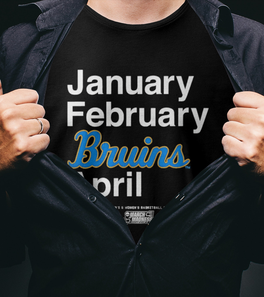 UCLA Bruins 2026 March Madness Men's & Women's Basketball Championship Months T-Shirt
