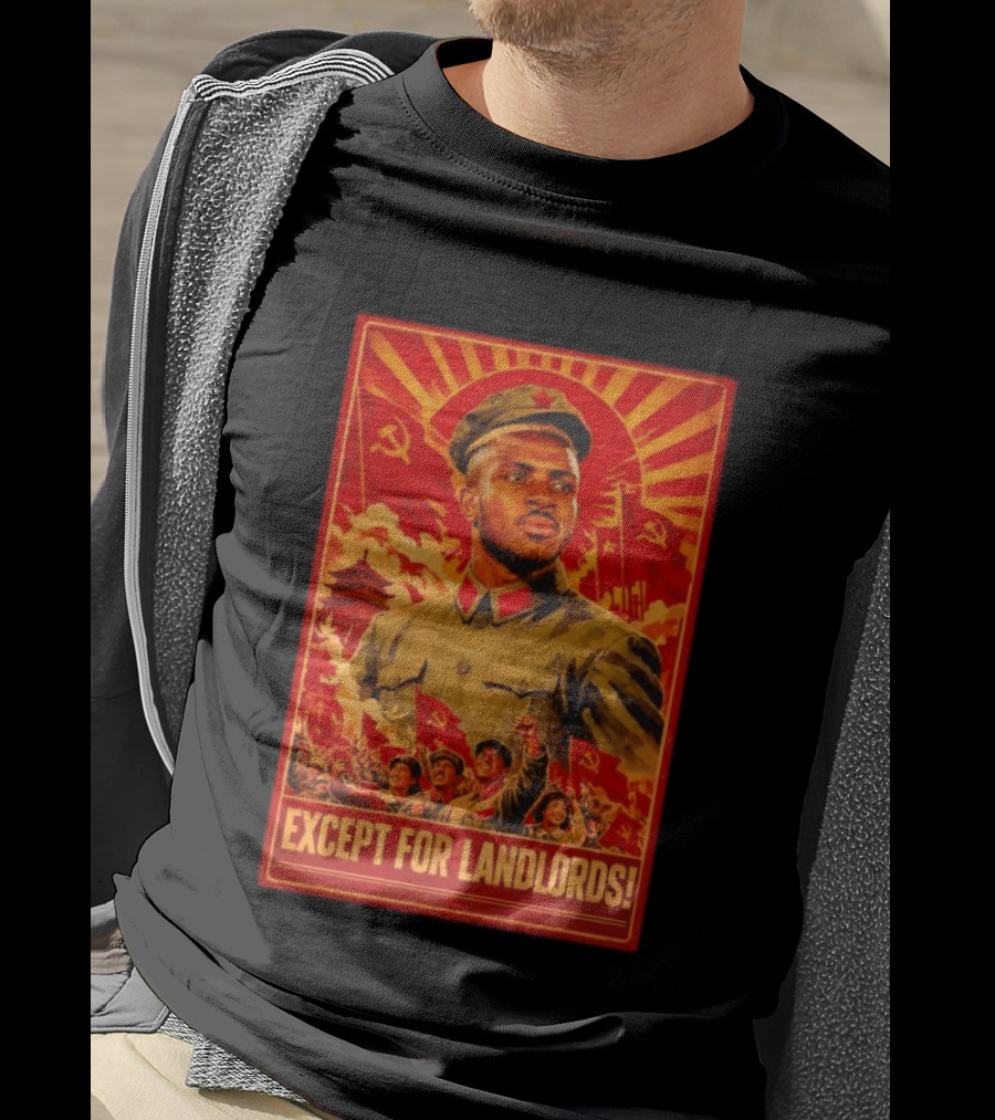 Victor Osimhen Propaganda Style Except For Landlords T-Shirt