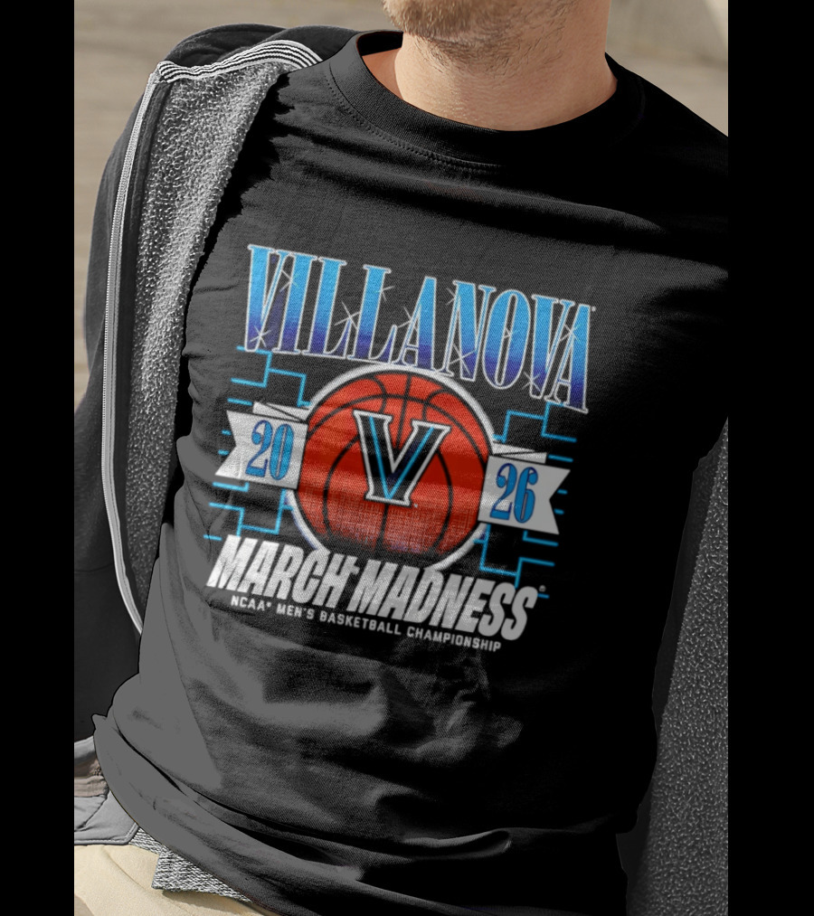Villanova Wildcats NCAA Men's Basketball Championship 2026 March Madness T-Shirt