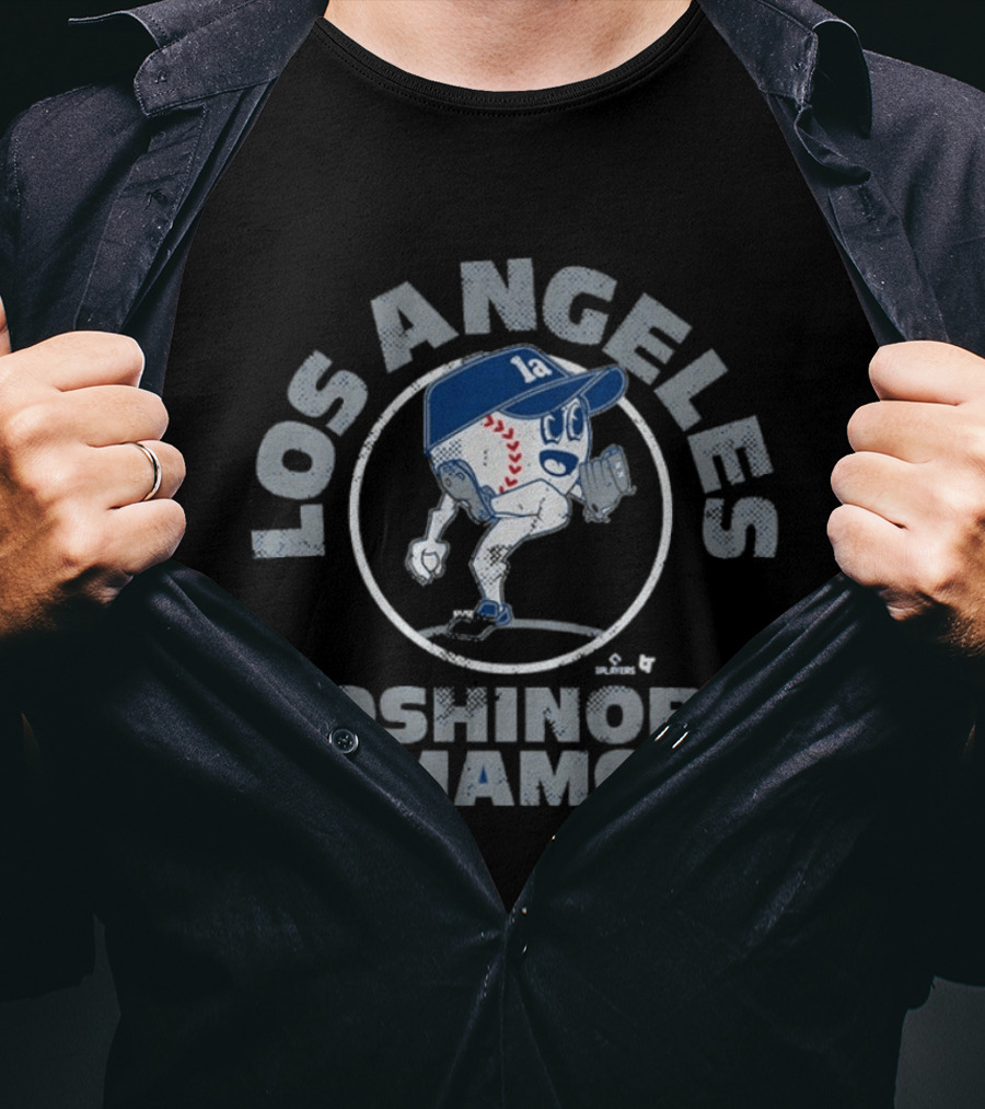 Los Angeles Yoshinobu Yamamoto Baseball Buddies T-Shirt