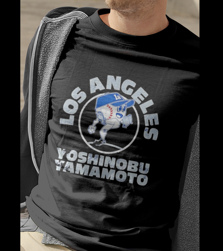Los Angeles Dodgers Yoshinobu Yamamoto MLB Baseball Buddies T-Shirt
