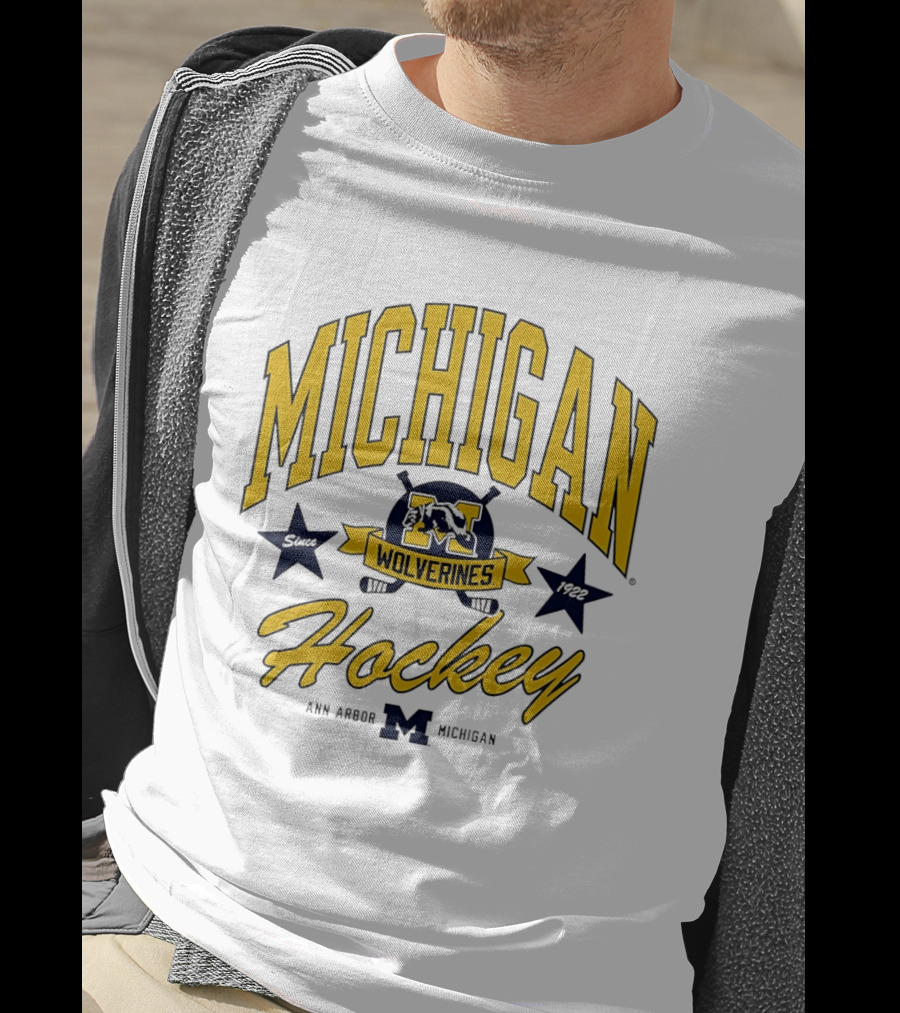 Michigan Wolverines Hockey Ann Arbor Heritage Since 1922 T-Shirt