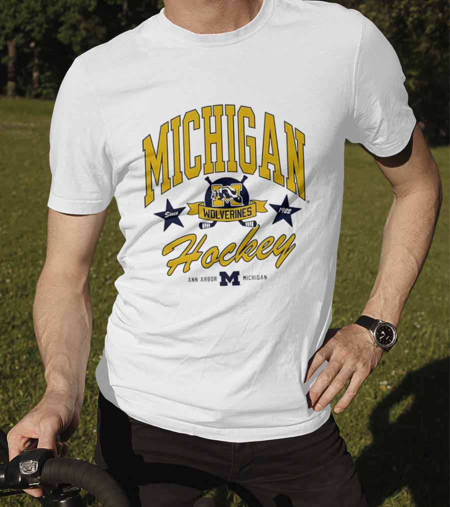 Michigan Wolverines Hockey Ann Arbor Heritage Since 1922 T-Shirt