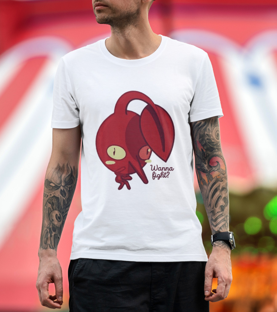 Red Pikmin Wanna Fight Video Game T-Shirt