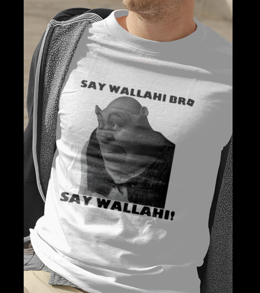 Shrek Say Wallahi Bro Meme Face Roblox T-Shirt