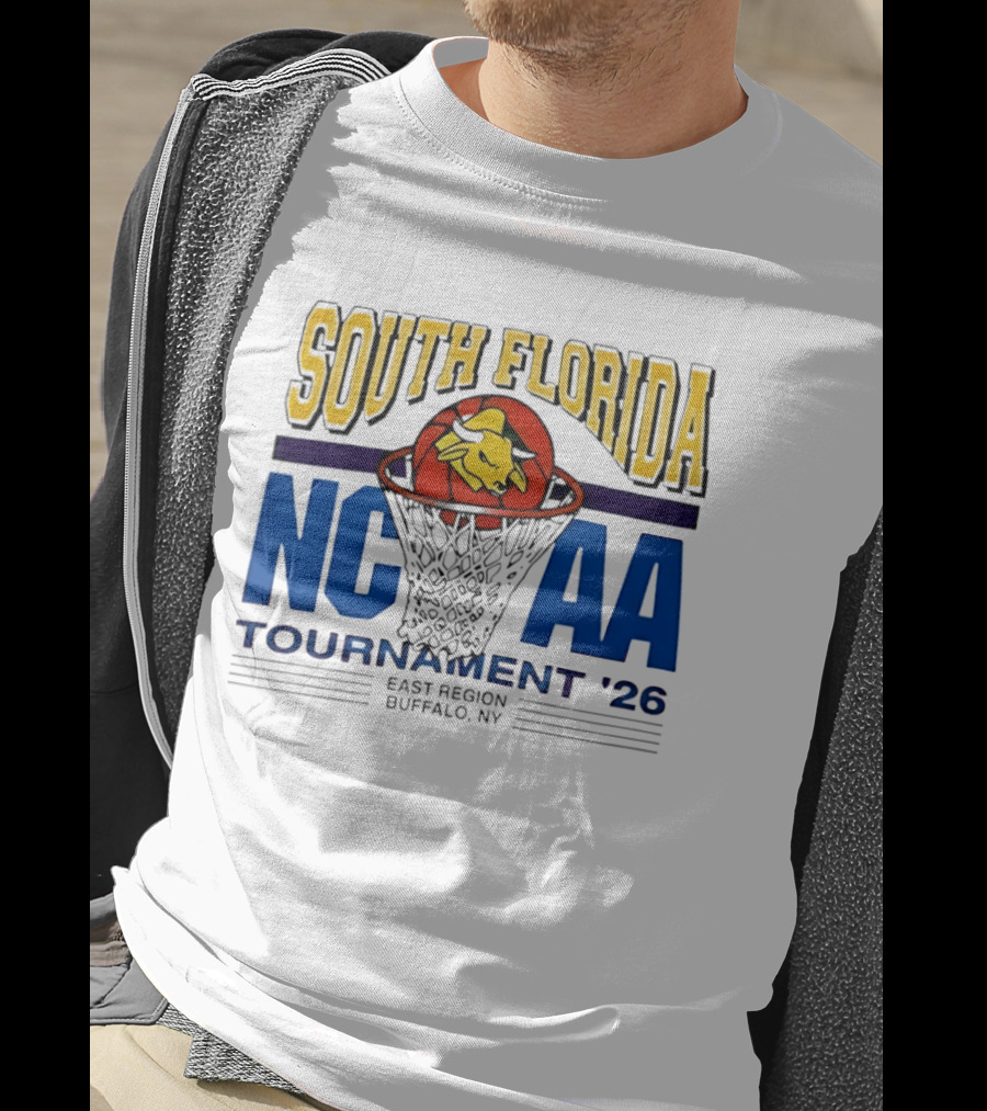 South Florida NCAA Tournament '26 East Region Buffalo NY Basketball T-Shirt