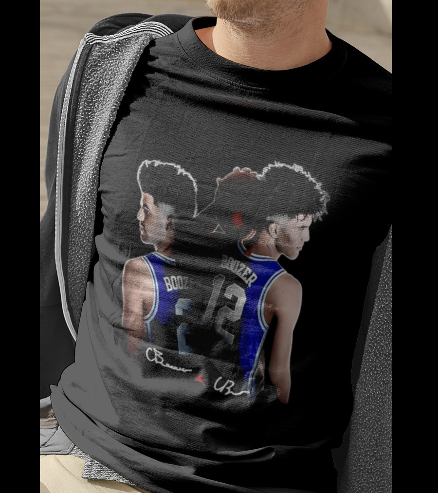 Cayden Boozer 2 Cameron Boozer 12 Jordan Basketball CB Identities T-Shirt