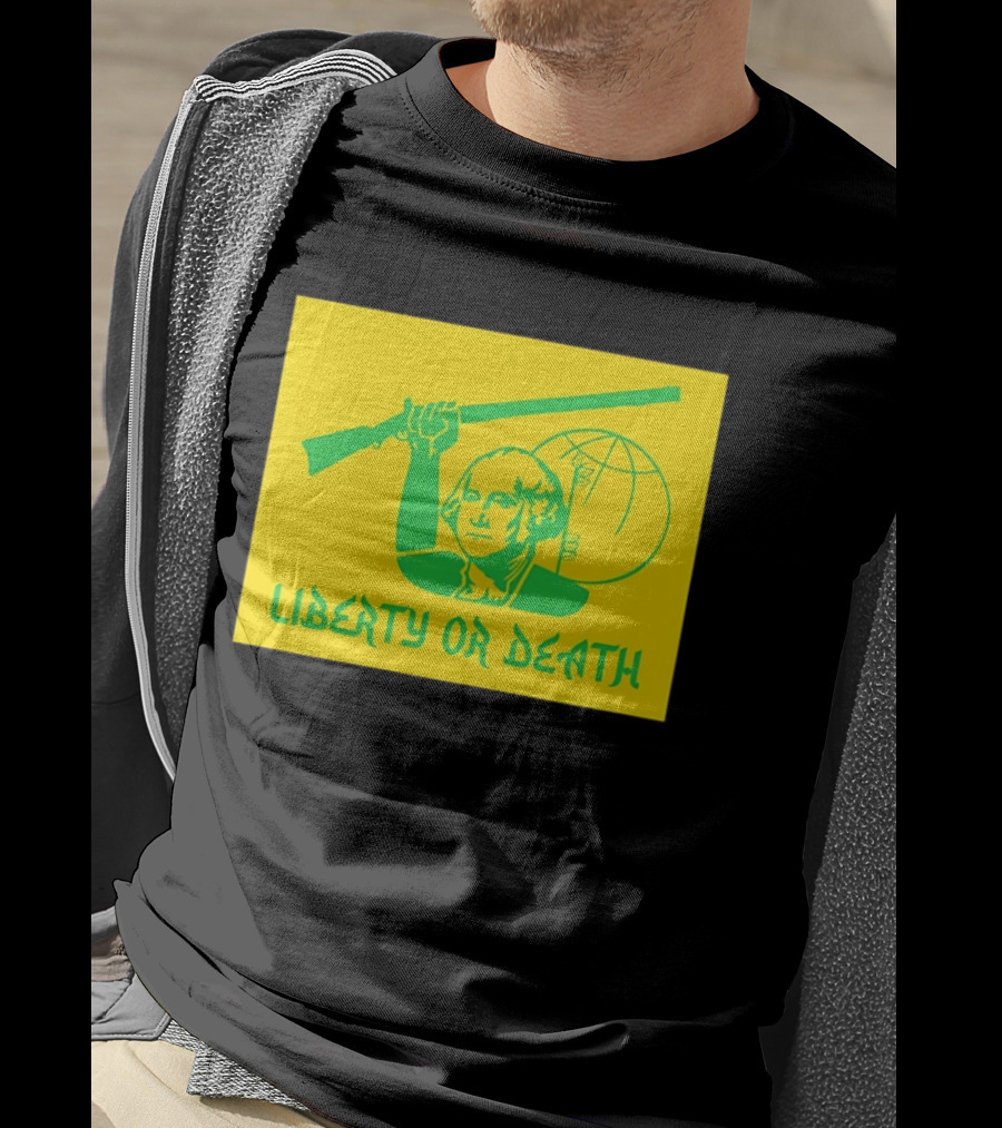 Liberty Or Death 2026 Washington Rifle Globe T-Shirt