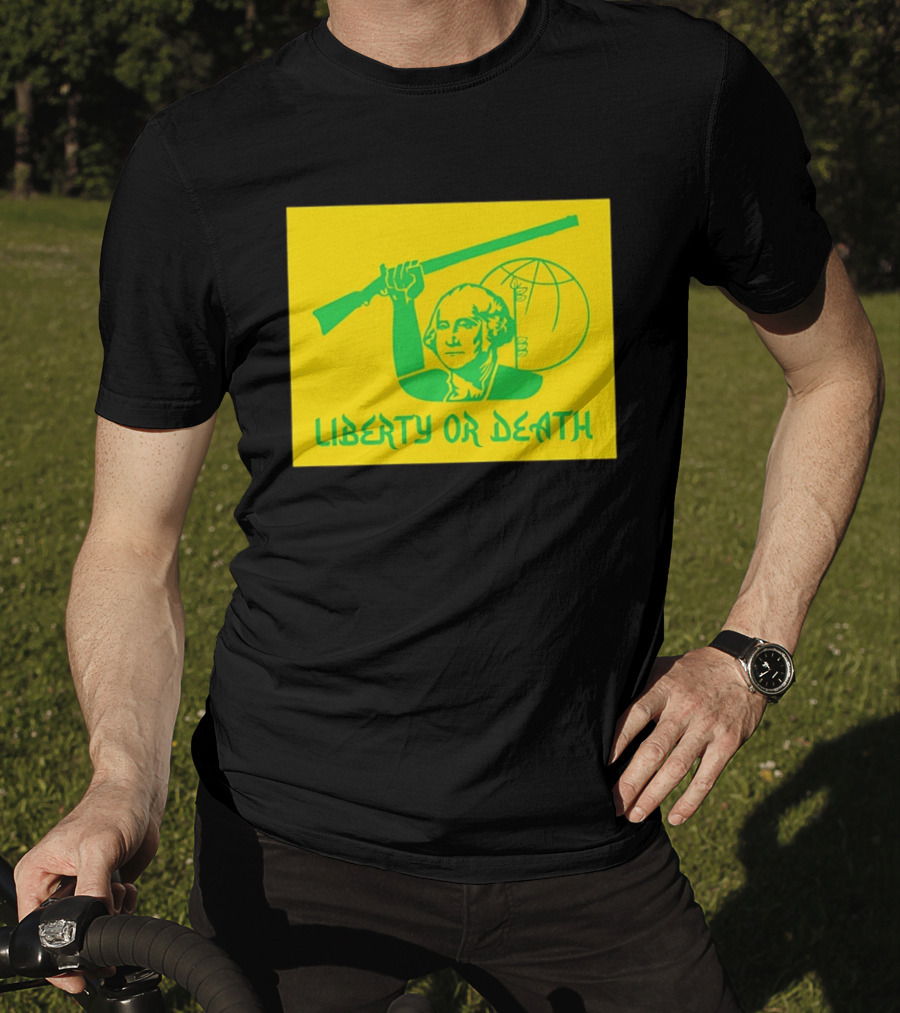 Liberty Or Death 2026 Washington Rifle Globe T-Shirt