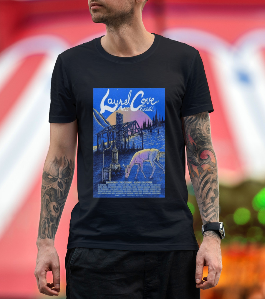 Laurel Cove Music Festival 2026 Evan Honer The Creekers Kashus Culpepper T-Shirt