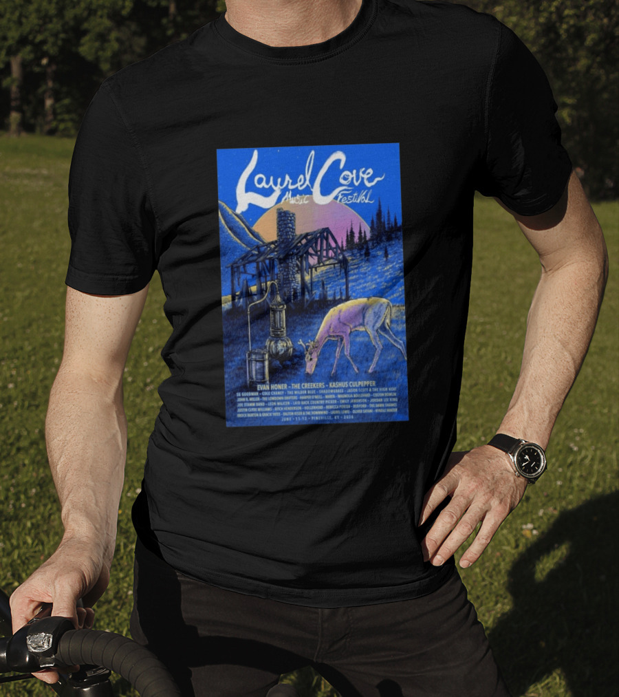 Laurel Cove Music Festival 2026 Evan Honer The Creekers Kashus Culpepper T-Shirt