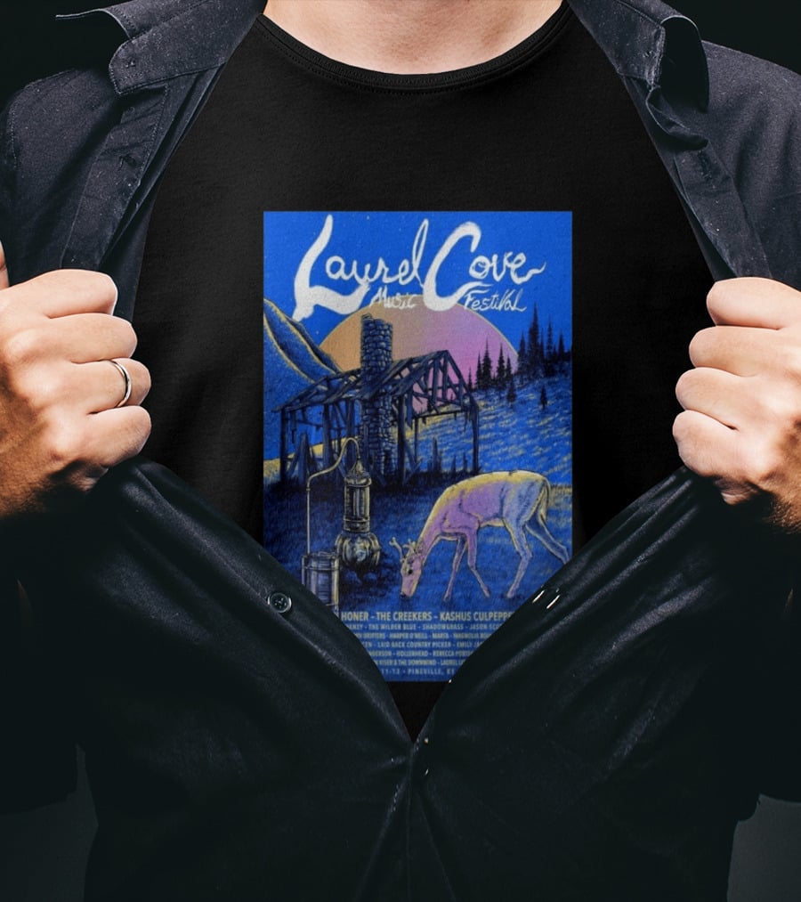 Laurel Cove Music Festival 2026 Evan Honer The Creekers Kashus Culpepper T-Shirt