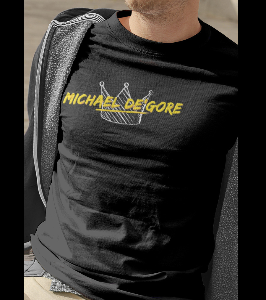 Michael De'Gore Crown Paint And Sketch T-Shirt