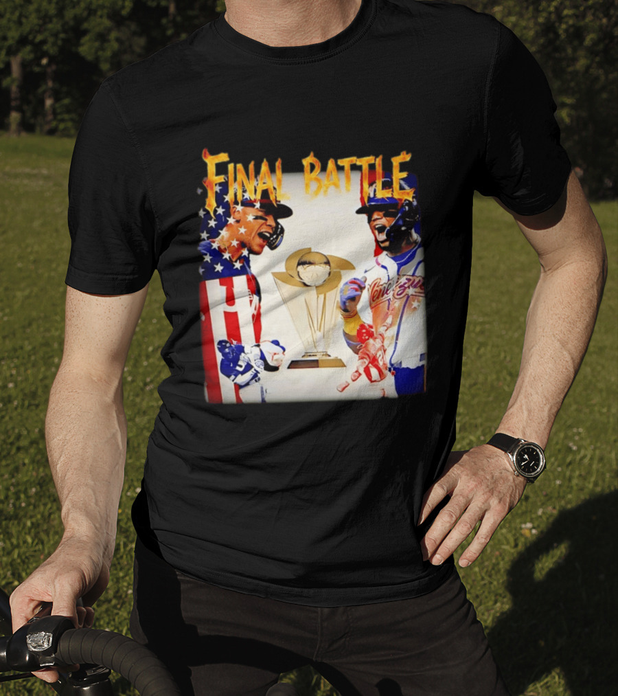 Final Battle USA Venezuela World Baseball Classic 2026 Championship Showdown T-Shirt