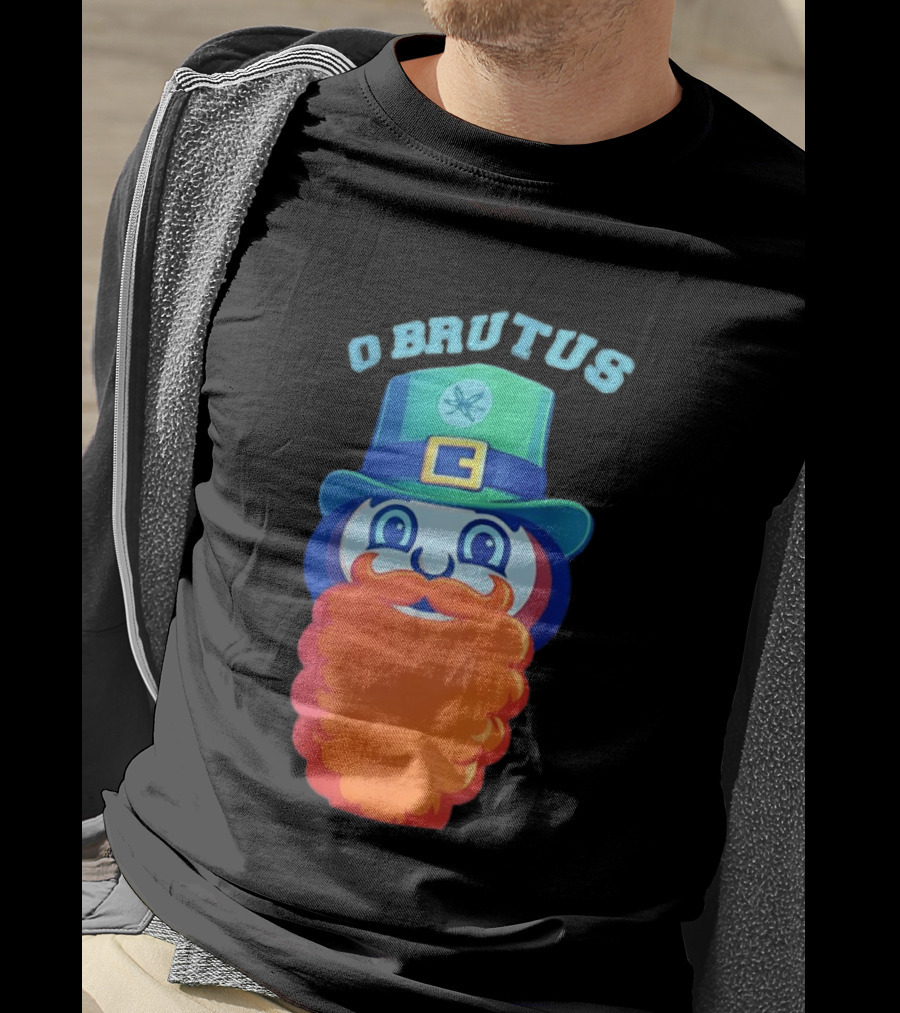 Ohio State Buckeyes O Brutus Leprechaun Hat And Beard T-Shirt