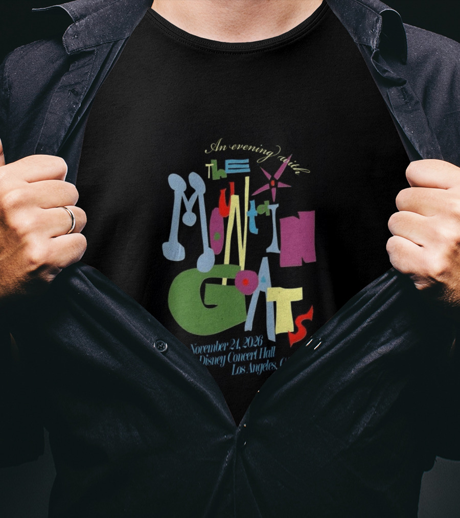 An Evening With The Mountain Goats November 24 2026 Walt Disney Concert Hall Los Angeles CA T-Shirt