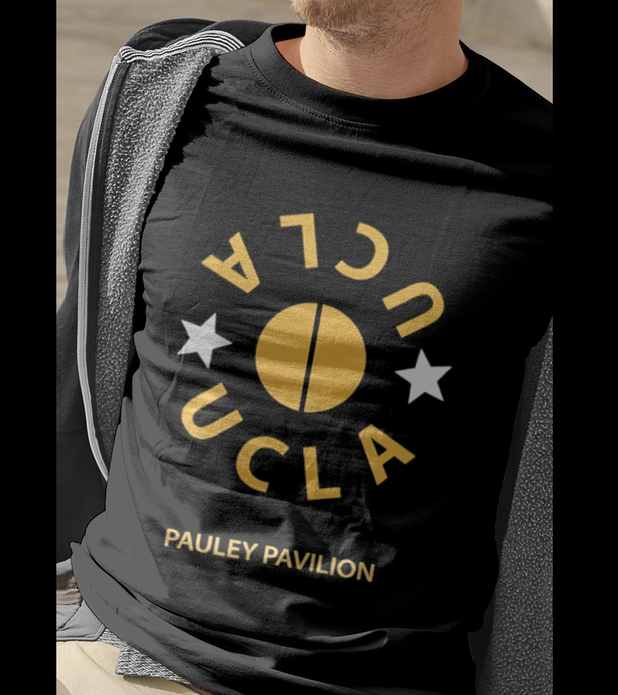 UCLA Pauley Pavilion Basketball Two Stars T-Shirt