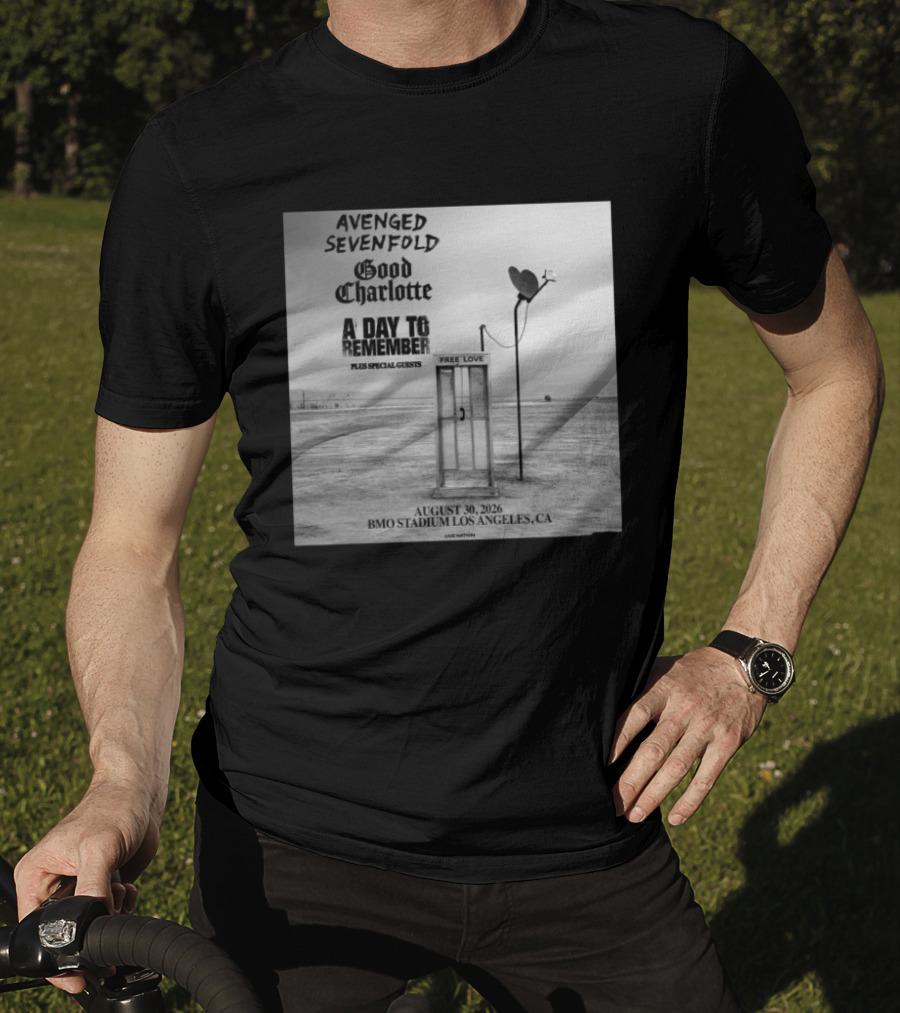 Avenged Sevenfold Good Charlotte A Day To Remember Concert BMO Stadium Los Angeles August 30 2026 T-Shirt