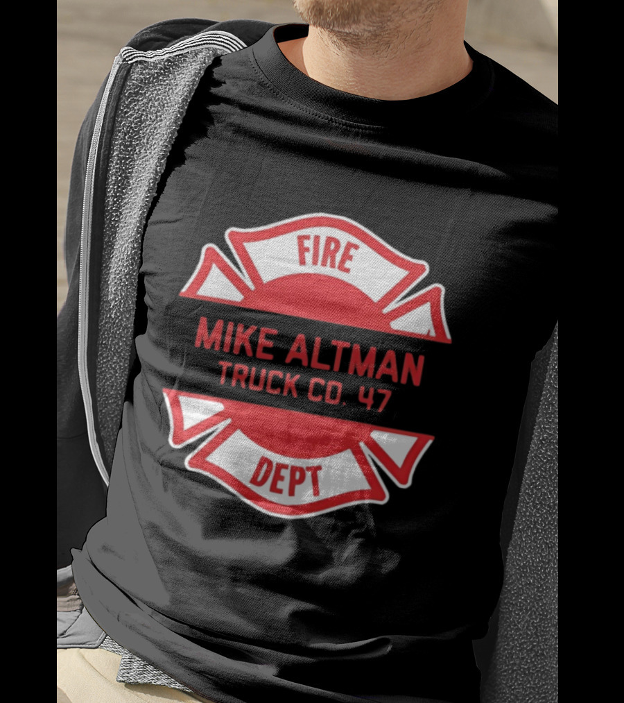Chicago Fire Dept Mike Altman Truck Co 47 T-Shirt