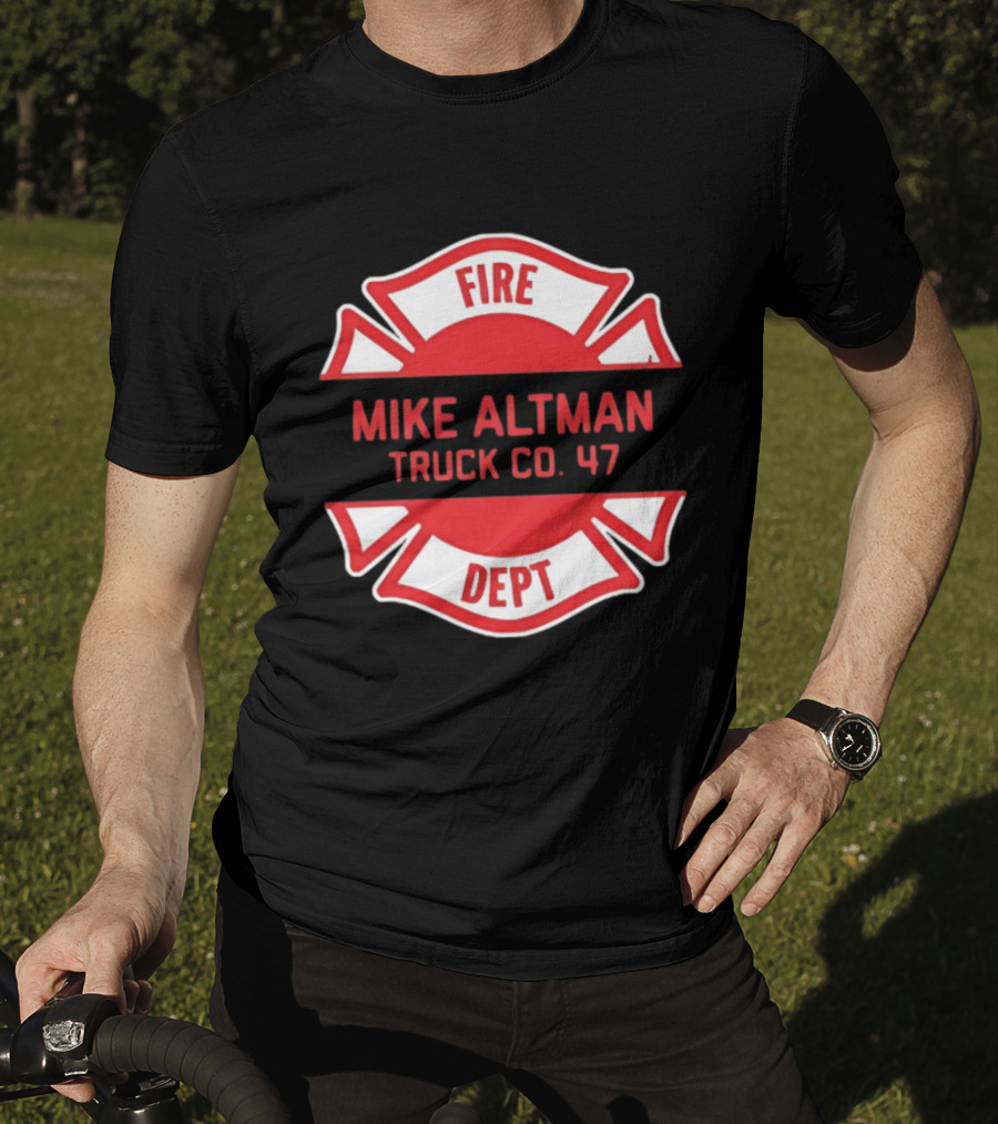 Chicago Fire Dept Mike Altman Truck Co 47 T-Shirt