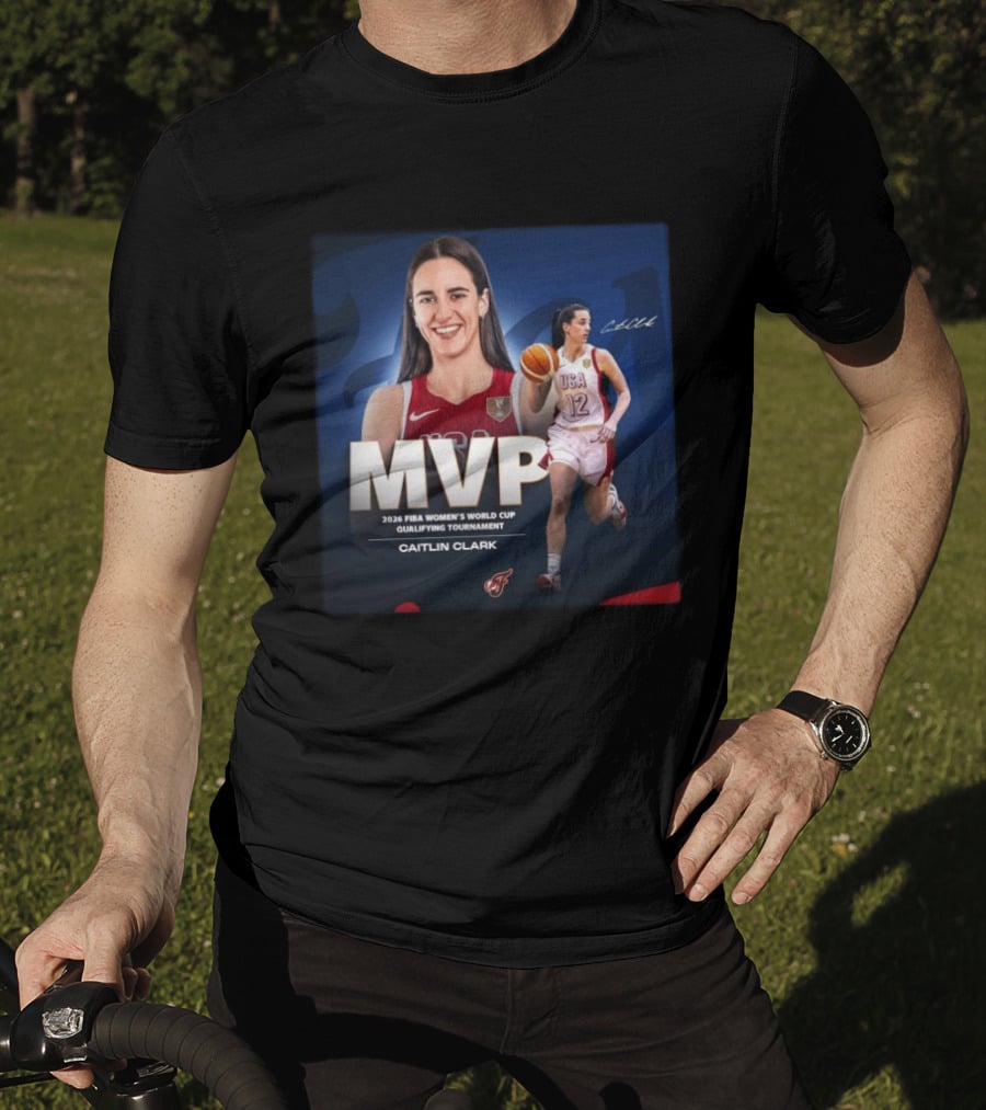 Caitlin Clark MVP 2026 FIBA Women's World Cup Qualifying Tournament USA Basketball T-Shirt