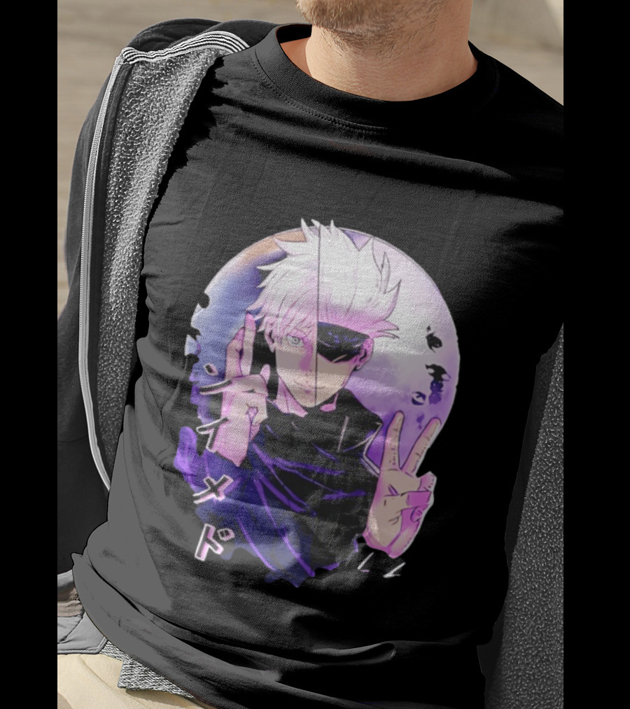 Gojo Satoru Jujutsu Kaisen Mystical Warrior Moon Anime Aesthetic T-Shirt
