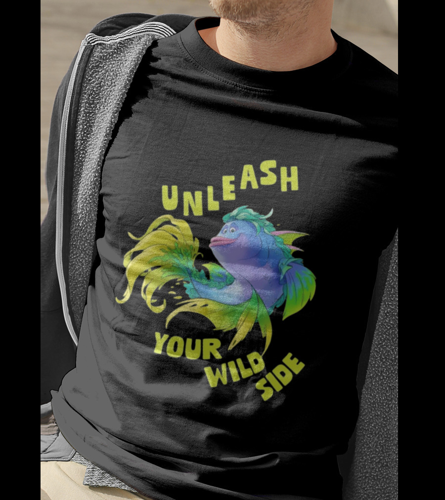 Unleash Your Wild Side Vibrant Fish Adventure T-Shirt
