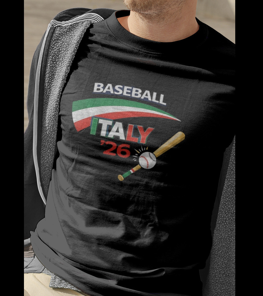 Italy Baseball World Classic 2026 Baseball Network Gildan T-Shirt