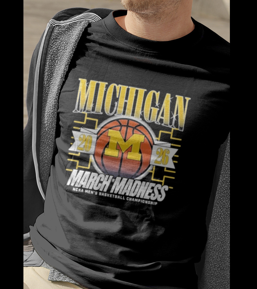 Michigan 2026 March Madness NCAA Men's Basketball Championship T-Shirt