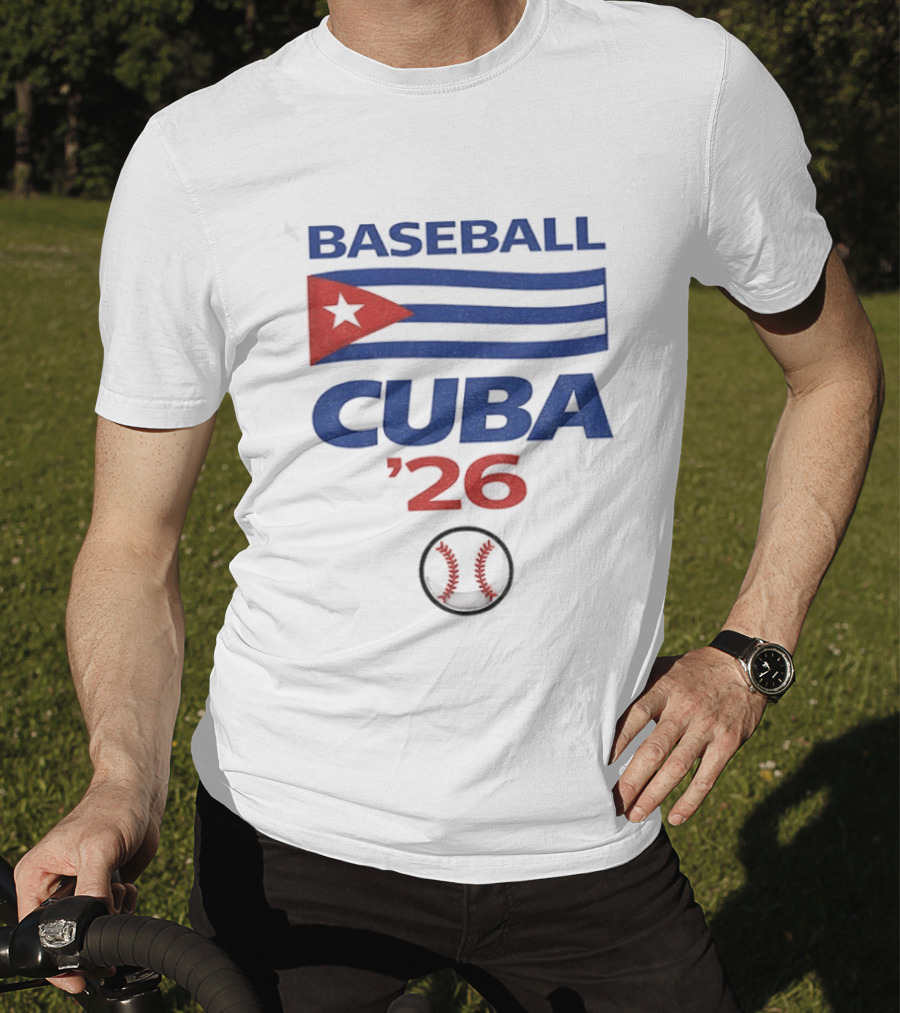 Cuba Baseball 2026 World Classic Cuban Flag Baseball T-Shirt