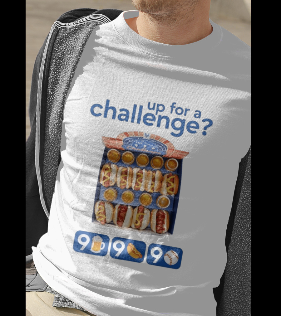 Mets Up For A Challenge 9 Beers 9 Dogs 9 Innings T-Shirt