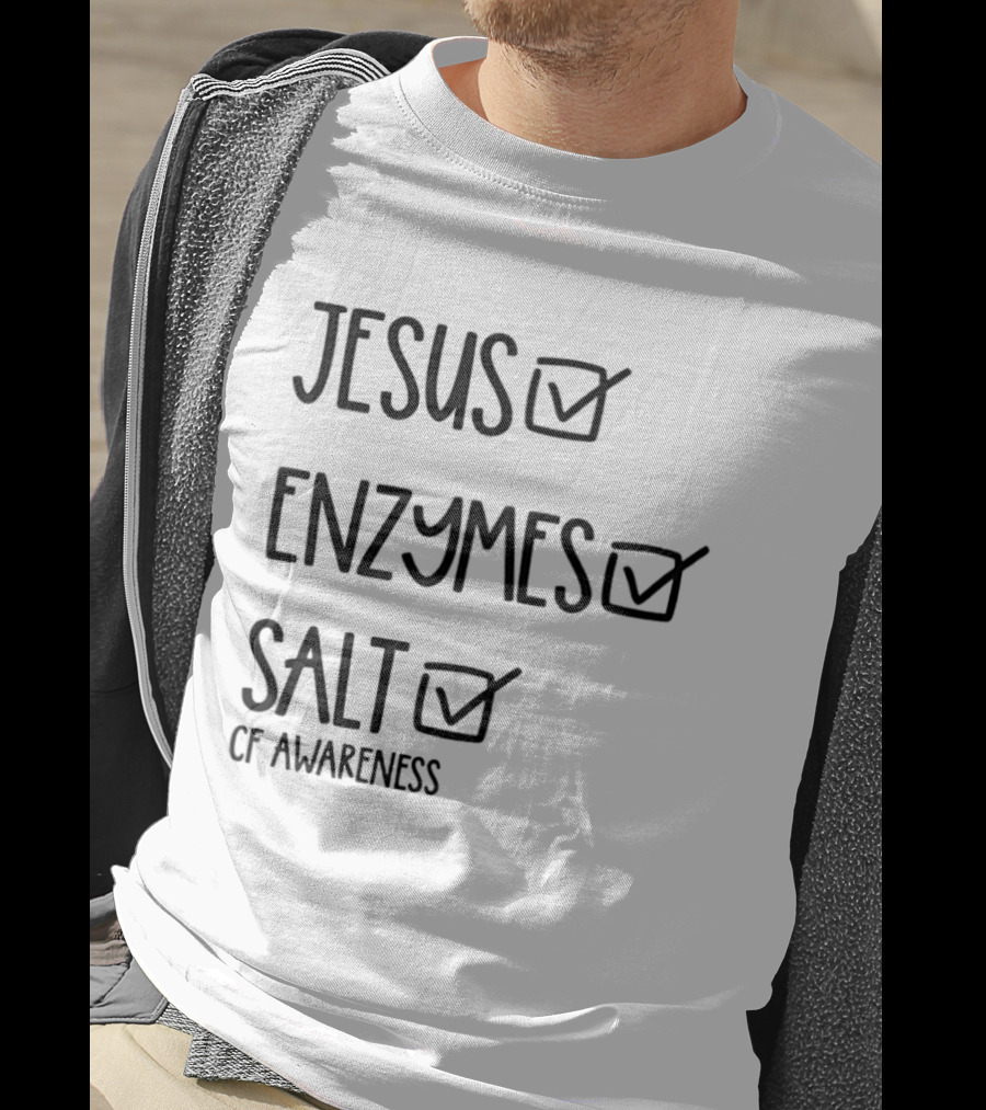 Jesus Enzymes Salt Of Awareness Select All Checklist T-Shirt