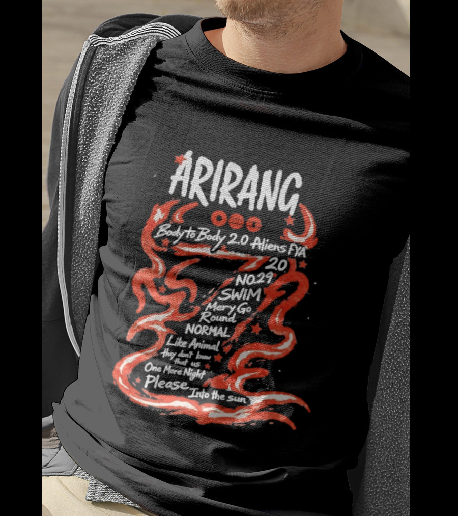 Arirang Body To Body 2.0 Aliens PX Swim Merry Go Round Normal Night T-Shirt
