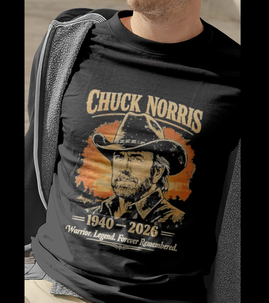Chuck Norris 1940 2026 Warrior Legend Forever Remembered T-Shirt