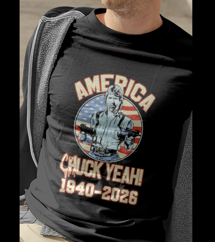 America Chuck Yeah 1940 2026 USA Flag T-Shirt
