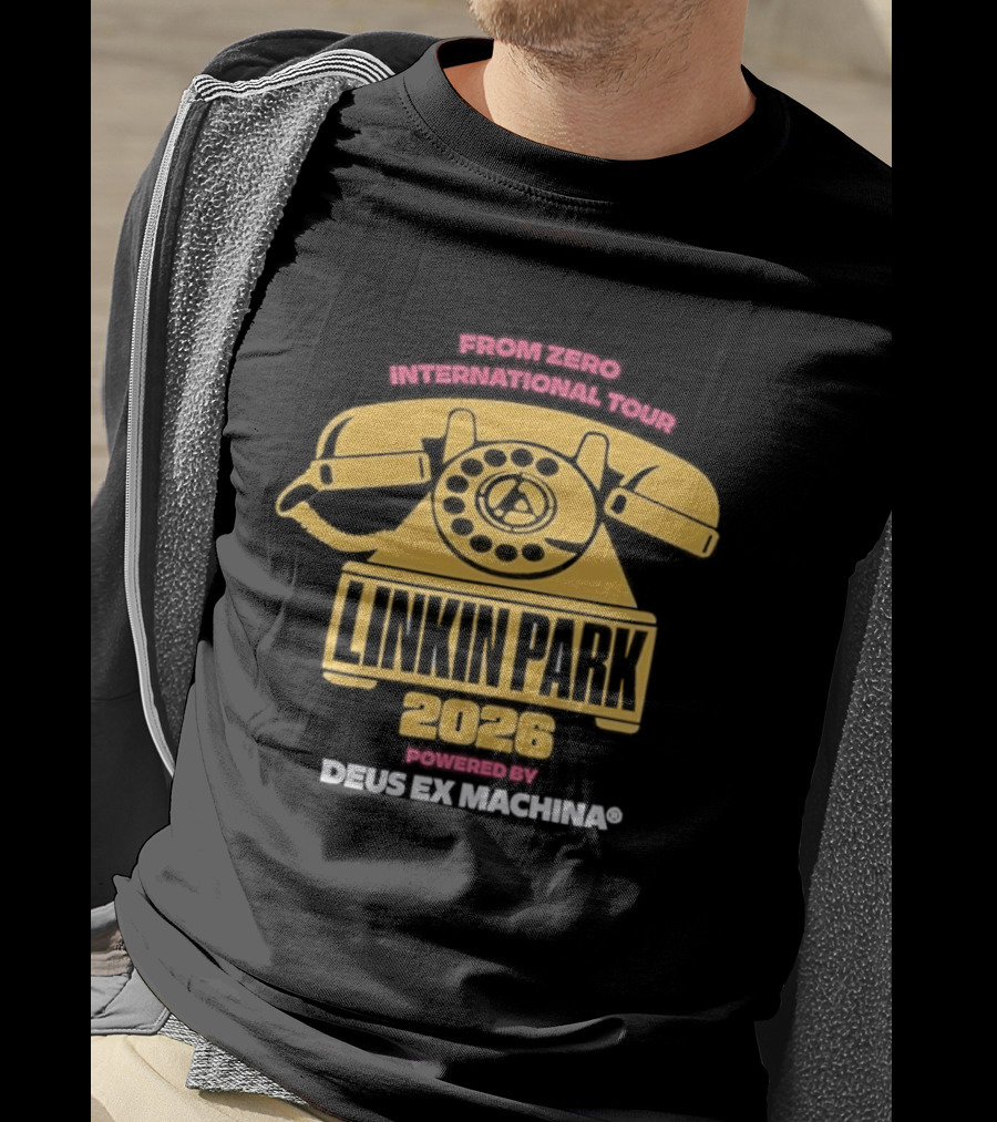 Linkin Park 2023 Powered By Deus Ex Machina Retro Style Collaboration T-Shirt