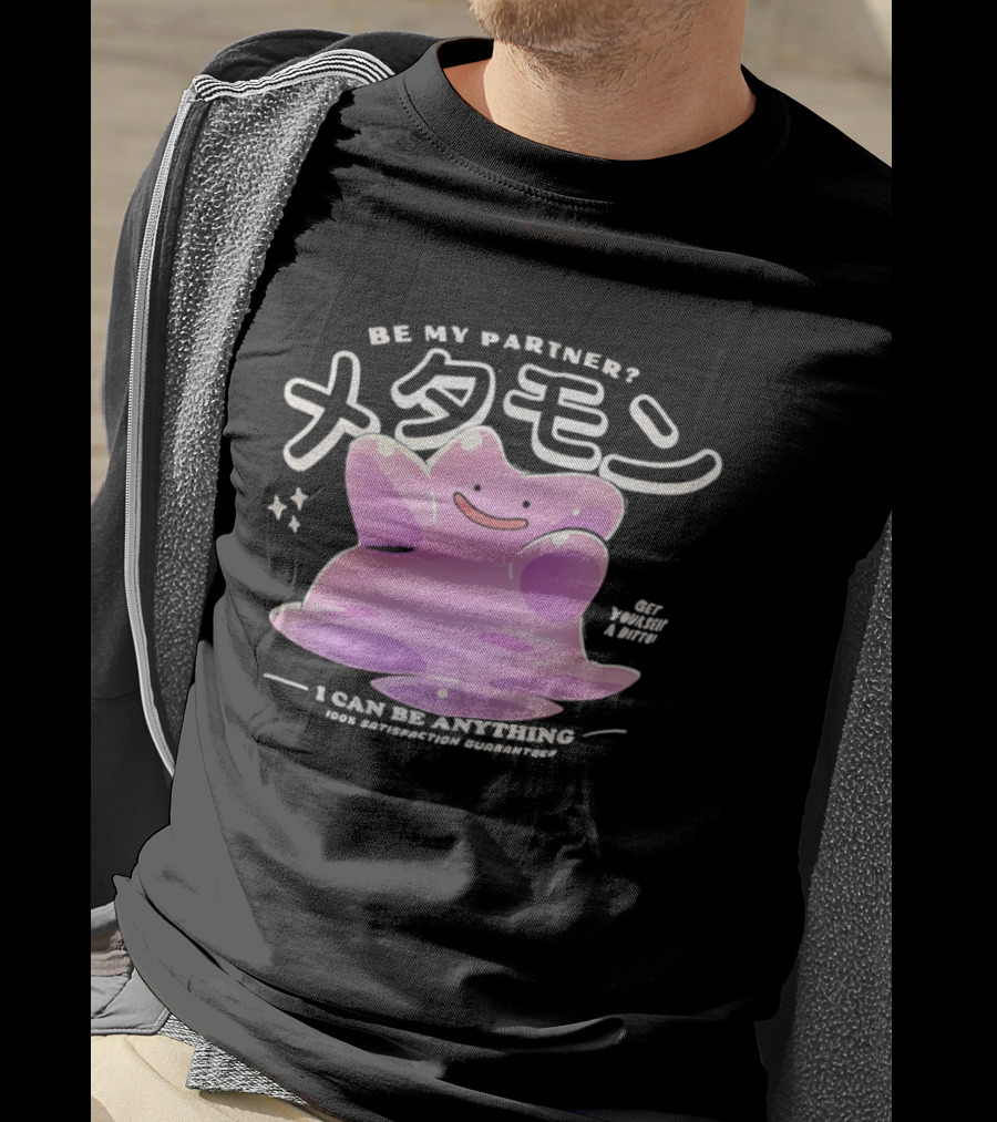 Pokemon Ditto Be My Partner I Can Be Anything Transformation T-Shirt