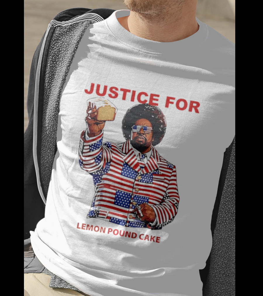 Justice For Lemon Pound Cake Afroman Stars And Stripes Suit T-Shirt