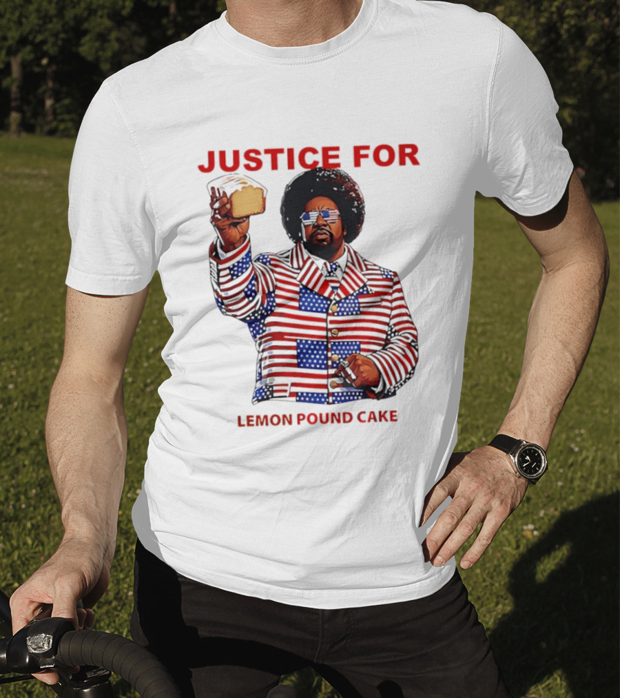 Justice For Lemon Pound Cake Afroman Stars And Stripes Suit T-Shirt