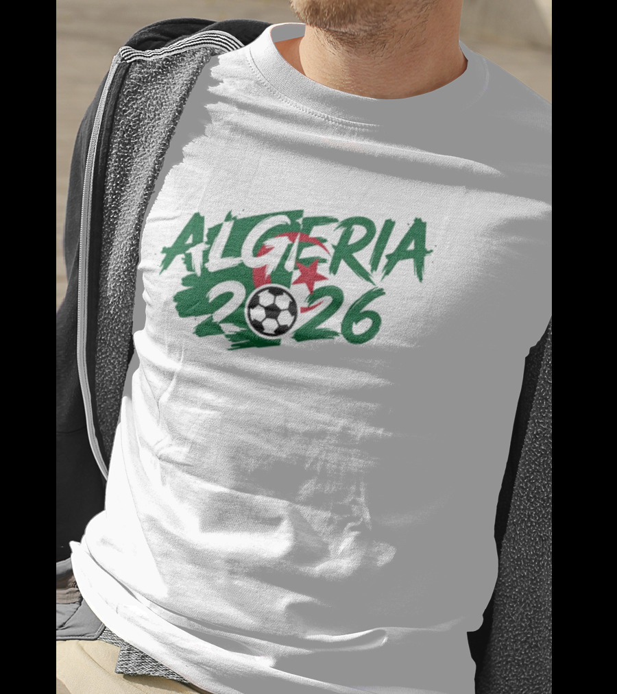 Algeria 2026 Soccer Star Crescent And Ball T-Shirt