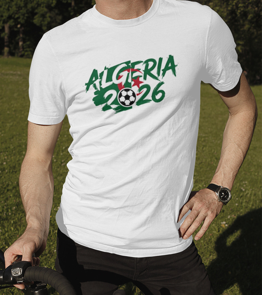 Algeria 2026 Soccer Star Crescent And Ball T-Shirt