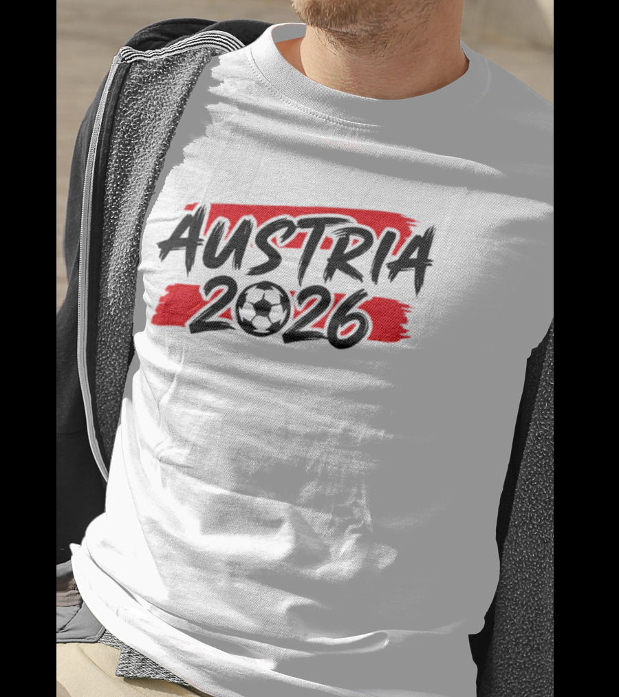 Austria 2026 Soccer Ball Graphic World Cup National Team T-Shirt
