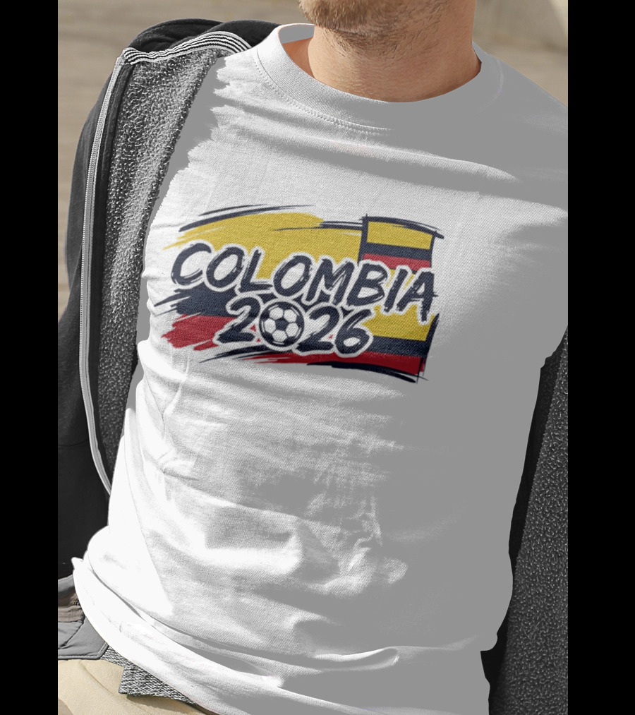 Colombia 2026 World Cup National Team Soccer Flag T-Shirt