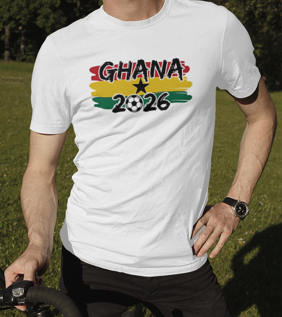 Ghana 2026 World Cup National Football Team Colors And Star T-Shirt