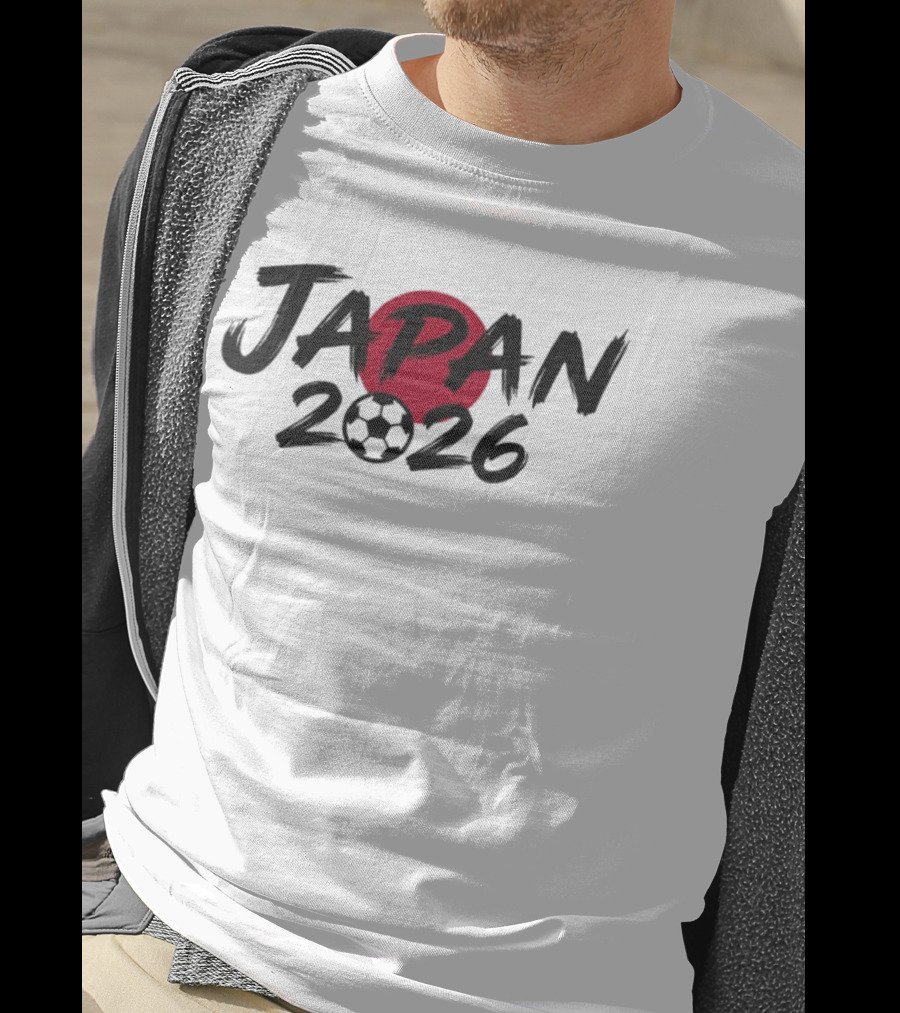 Japan 2026 Soccer Ball Red Circle T-Shirt